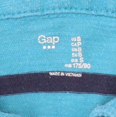 Gap Men’s Blue Striped Polo Shirt, Size S, Casual Wear