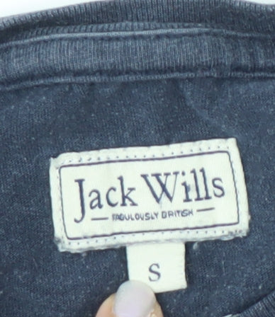 Jack Wills Men's Blue Crew Neck T-Shirt Size S