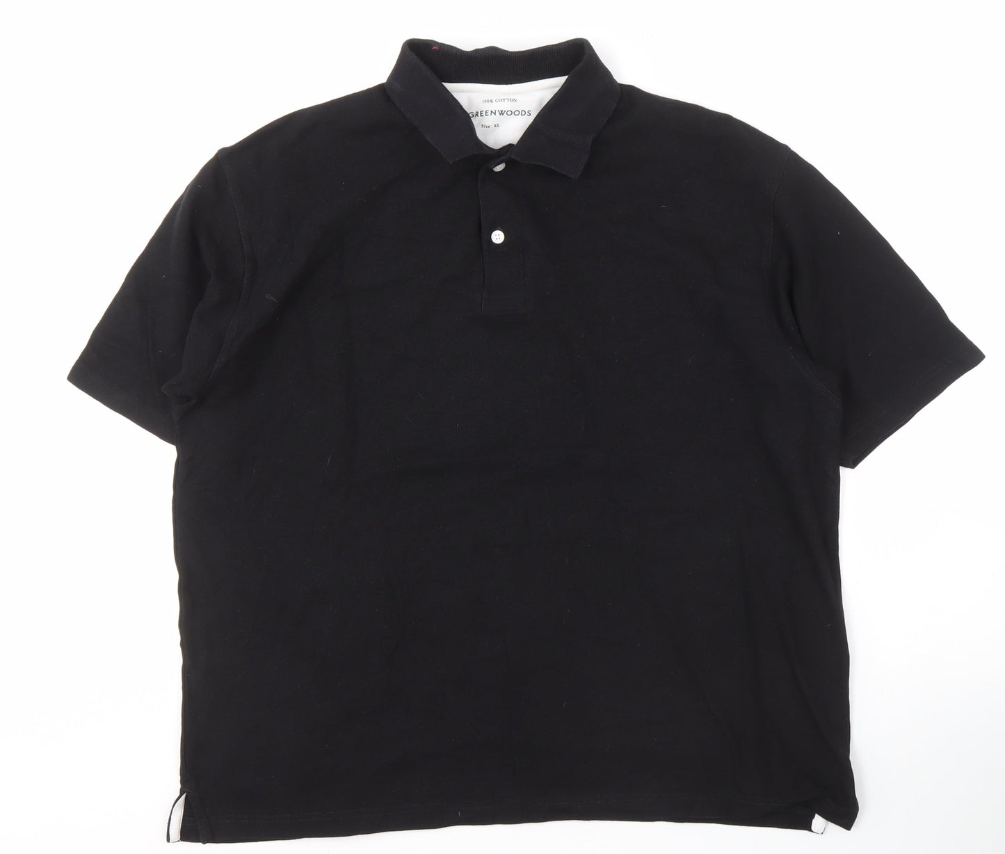 Greenwoods Men's Black XL Polo Shirt - Casual & Stylish
