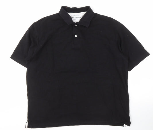 Greenwoods Men's Black XL Polo Shirt - Casual & Stylish