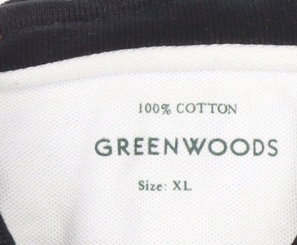 Greenwoods Men's Black XL Polo Shirt - Casual & Stylish