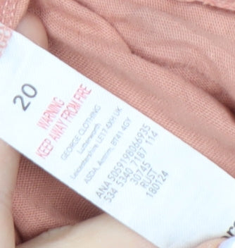 George Women's Pink Rolling Stones T-Shirt, Size 20