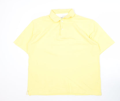 Greenwoods Yellow Men's XL Cotton Polo Shirt
