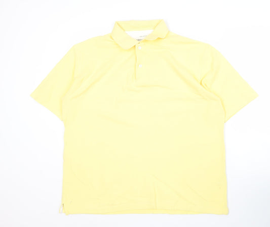 Greenwoods Yellow Men's XL Cotton Polo Shirt