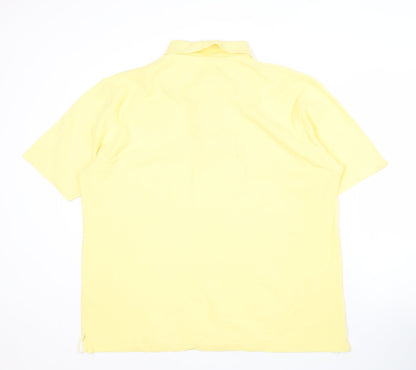 Greenwoods Yellow Men's XL Cotton Polo Shirt