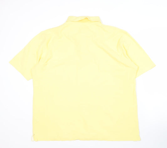 Greenwoods Yellow Men's XL Cotton Polo Shirt