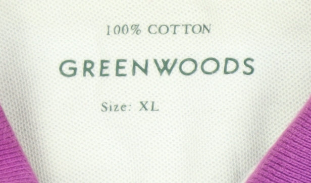 Greenwoods Men's Purple XL Cotton Polo Shirt