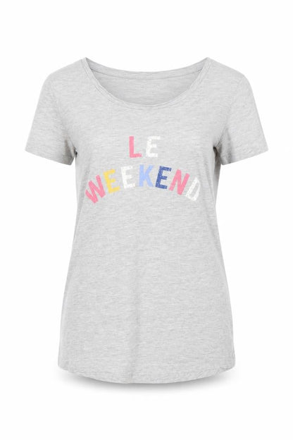 Womens UK Size 8 Principles Grey Basic T-Shirt