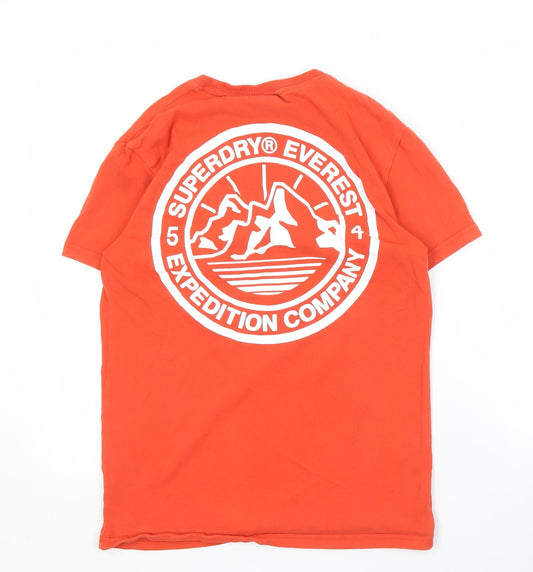 Superdry Men's Orange Graphic T-Shirt, Size S