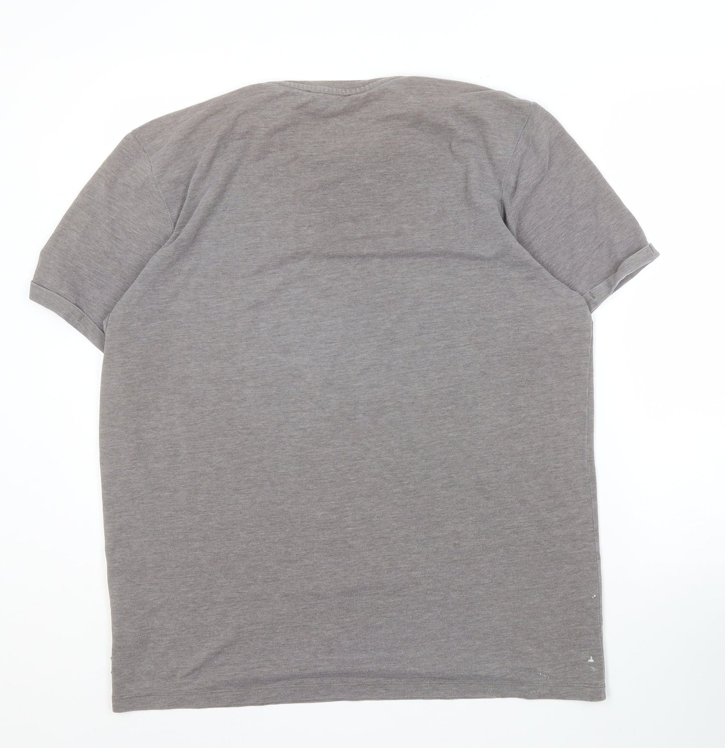 Jack & Jones Men's Grey Crew Neck T-Shirt 2XL Casual