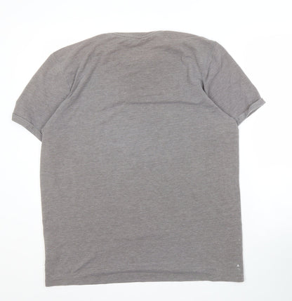 Jack & Jones Men's Grey Crew Neck T-Shirt 2XL Casual