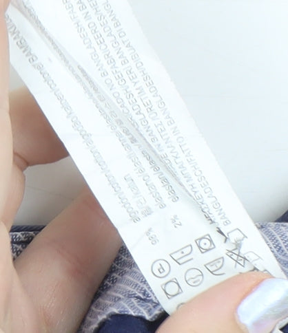 Pull&Bear Blue Floral Chino Shorts - Size 14