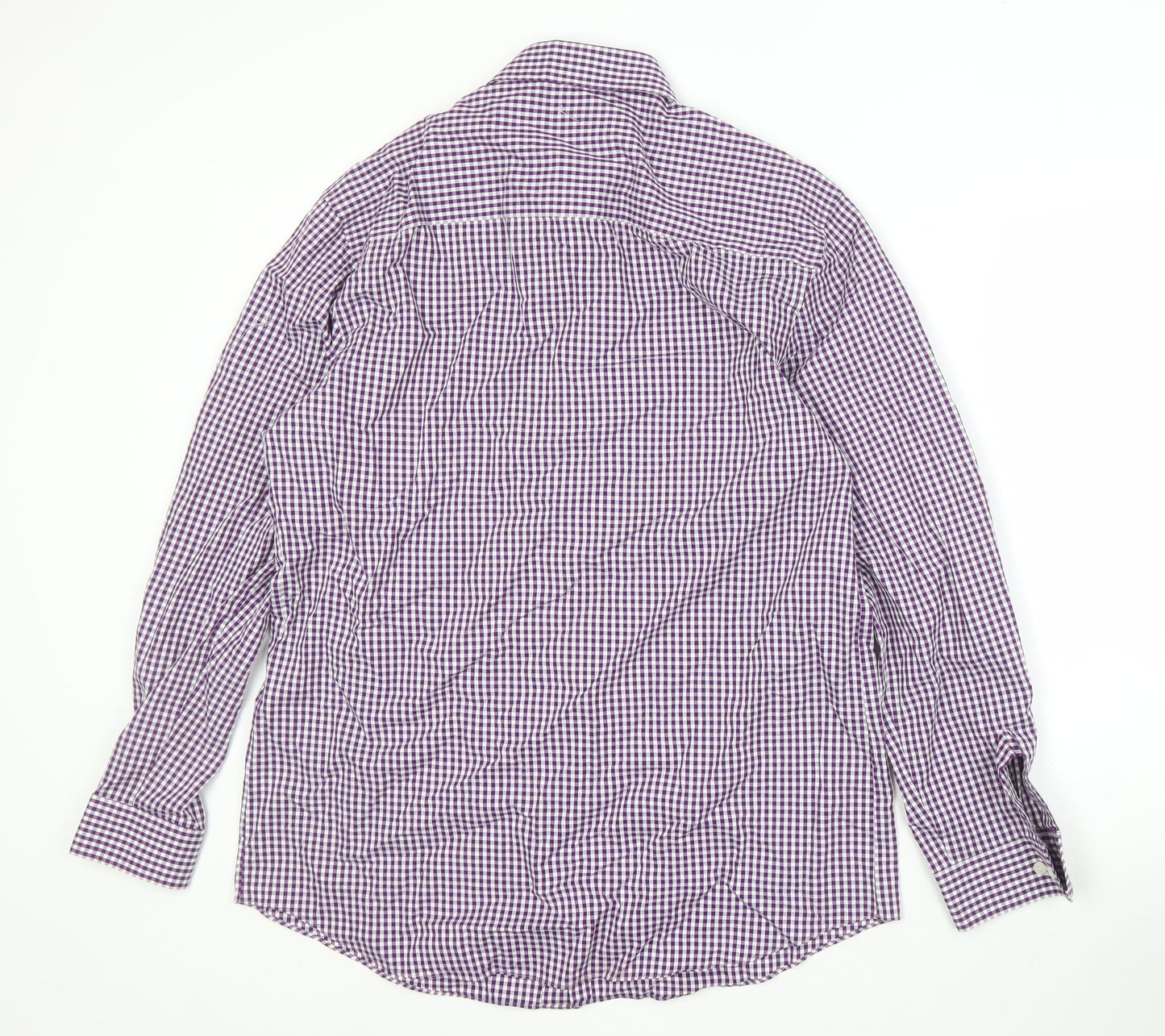Kenneth Cole Reaction Men's Purple Check Slim Shirt
