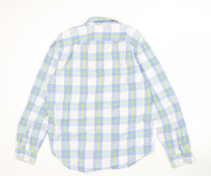 Gap Men's Multicoloured Plaid Cotton Shirt L