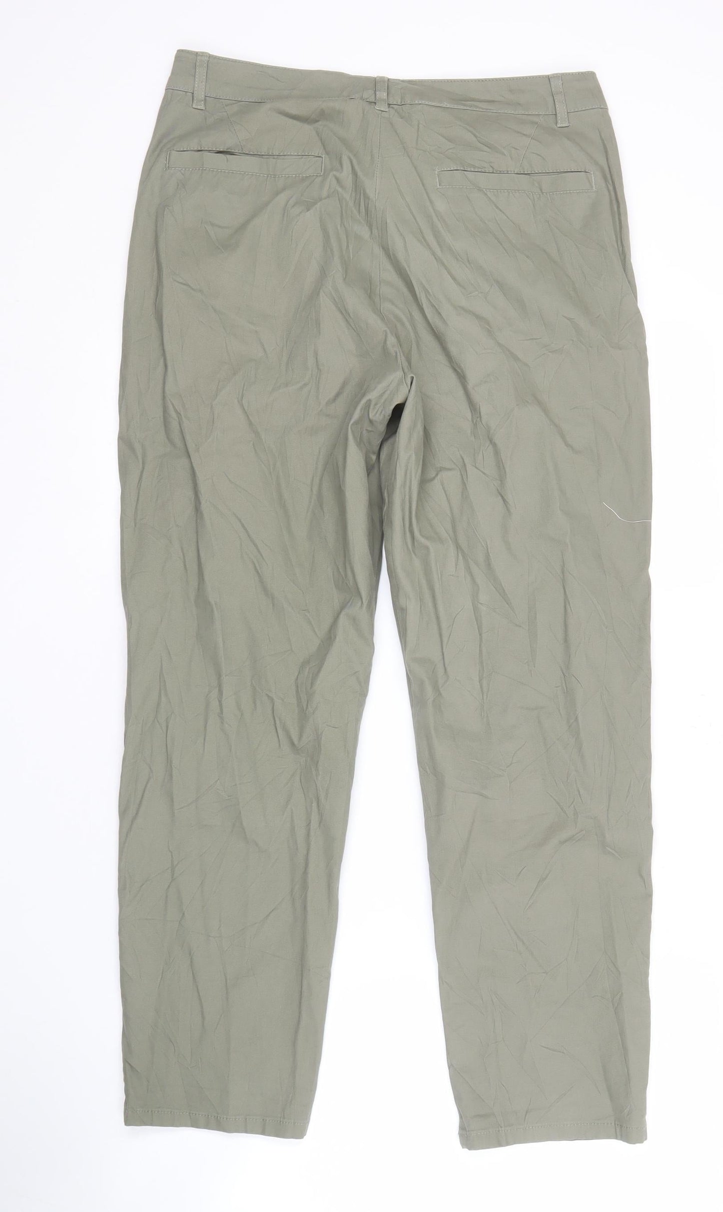 Mens UK Size 32 ASOS DESIGN Regular Fit Chino Green Trousers