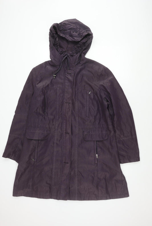 Klass Women's Purple Hooded Jacket Size 16