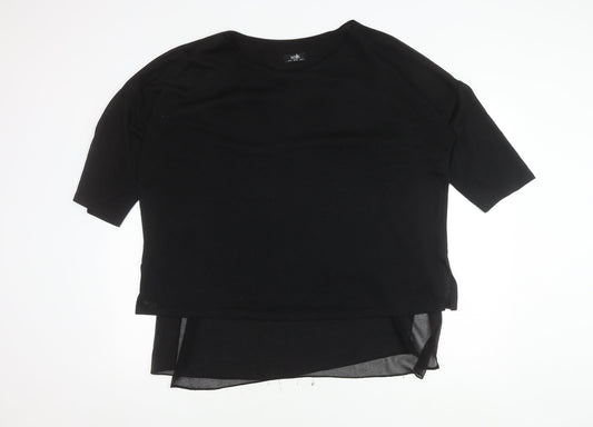 Womens UK Size XL Wallis Black Basic Blouse