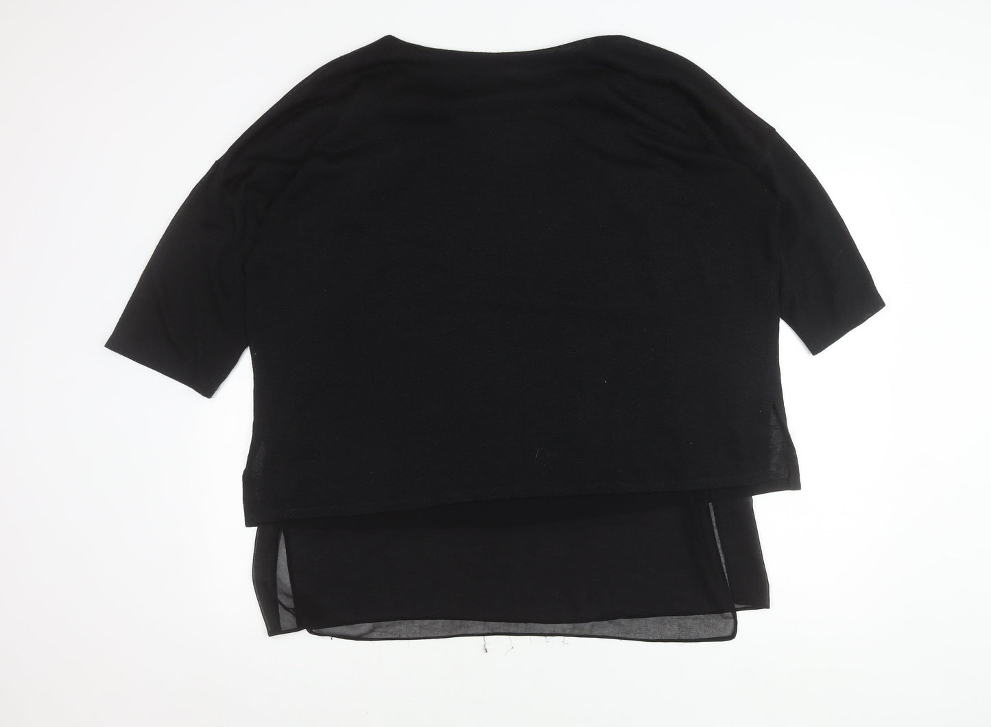 Womens UK Size XL Wallis Black Basic Blouse