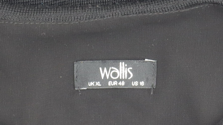 Womens UK Size XL Wallis Black Basic Blouse