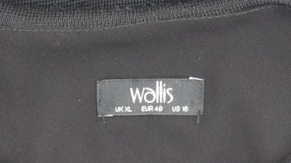 Womens UK Size XL Wallis Black Basic Blouse
