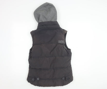 Lupeyard Women's Black Hooded Puffer Gilet L
