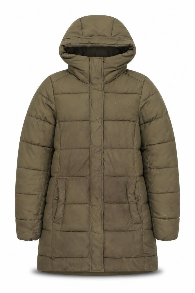 Womens UK Size XS H&M Green Puffer Jacket