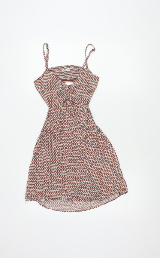 Hollister Women’s Brown XS A-Line Floral Dress