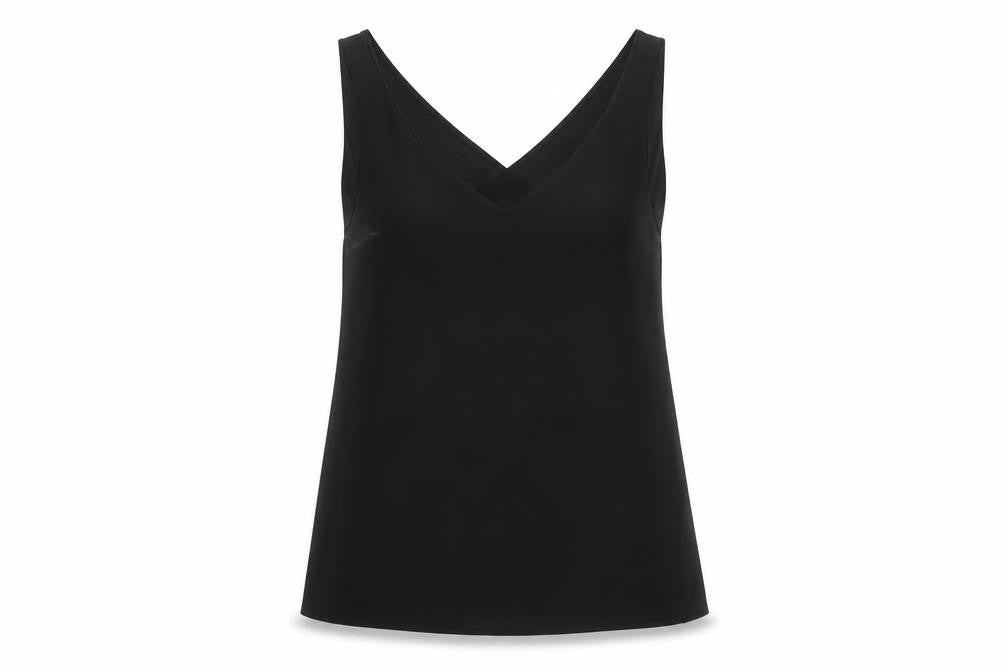 Womens UK Size 10 River Island Black Wrap Tank