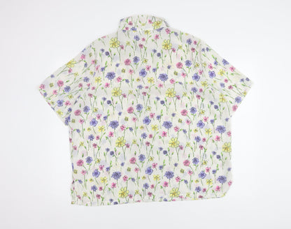 Damart Women's Multicoloured Floral Blouse Size 22