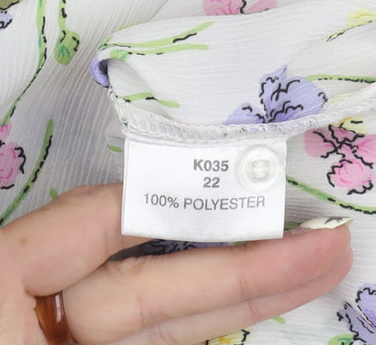 Damart Women's Multicoloured Floral Blouse Size 22