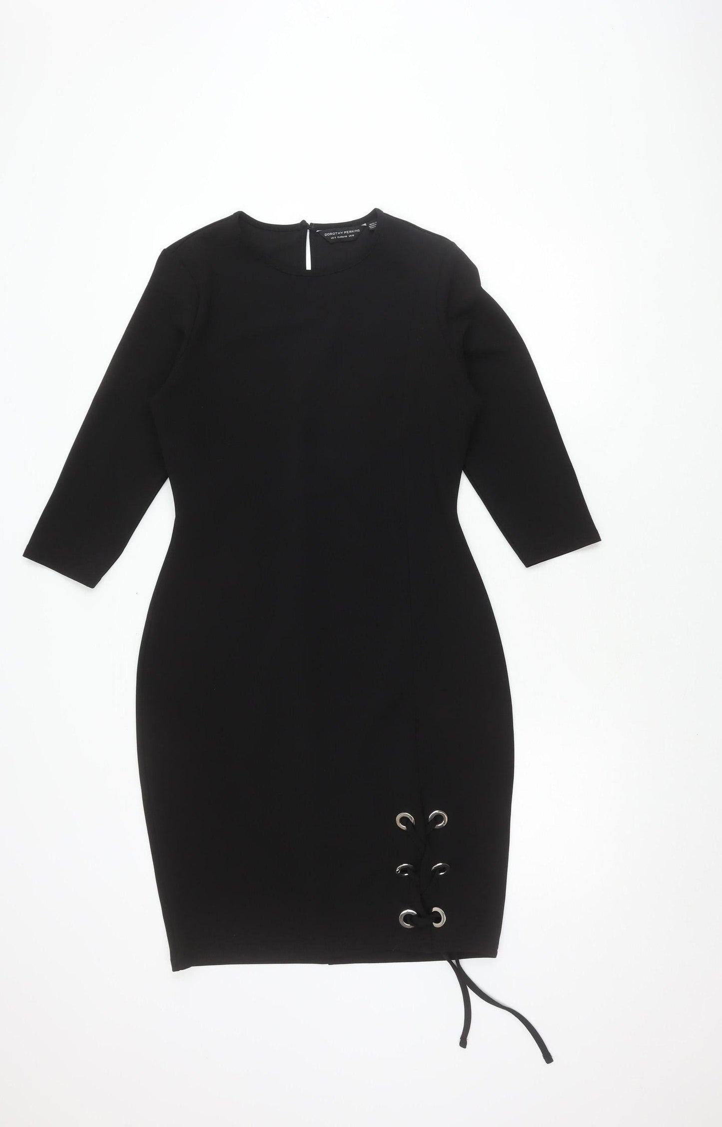 Dorothy Perkins Women's Black Bodycon Dress Size 12