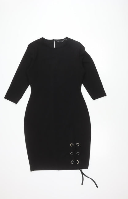 Dorothy Perkins Women's Black Bodycon Dress Size 12