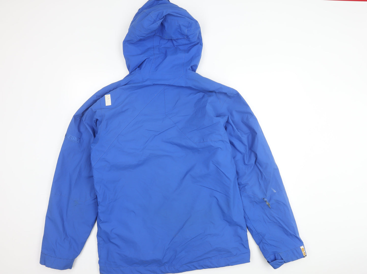 Mens UK Size S Bonfire Snowboarding Company Blue Puffer Jacket