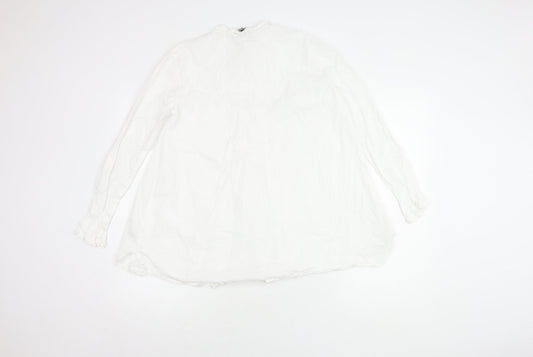 Womens UK Size 14 Massimo Dutti White  Blouse