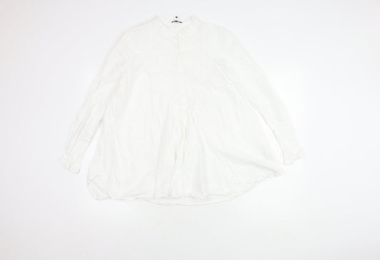 Womens UK Size 14 Massimo Dutti White  Blouse