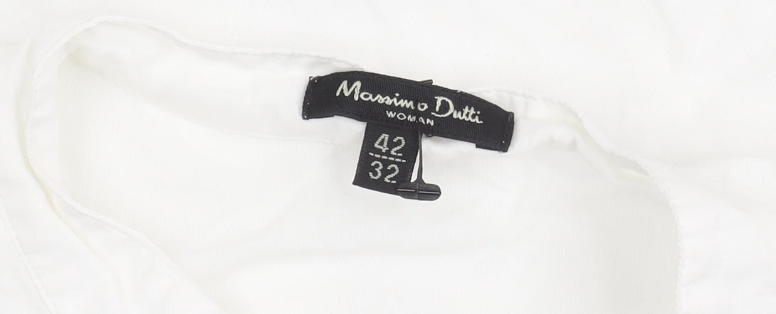 Womens UK Size 14 Massimo Dutti White  Blouse