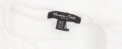 Womens UK Size 14 Massimo Dutti White  Blouse