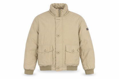 SLAM Men's Beige Bomber Jacket S - Casual Retro Style