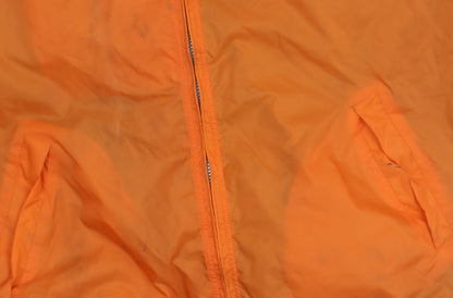 B&C Orange Unisex XL Hooded Windbreaker Jacket