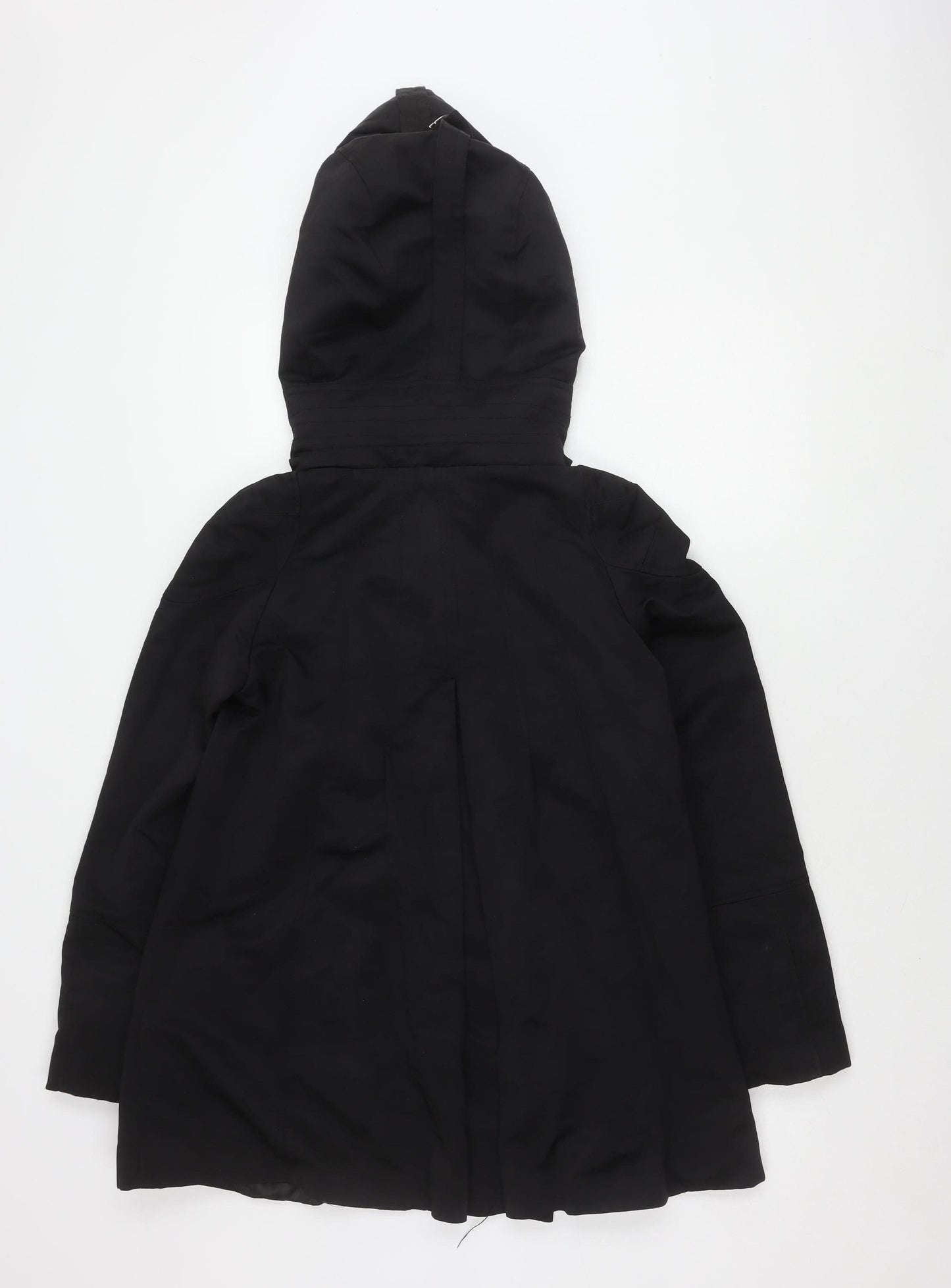 Zara Unisex Black Polyester Hooded Jacket S