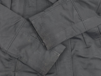 Zara Unisex Black Polyester Hooded Jacket S