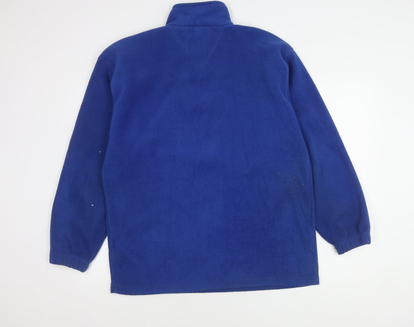Johnny Brubaker Men's Blue Medium Fleece Pullover Sweater