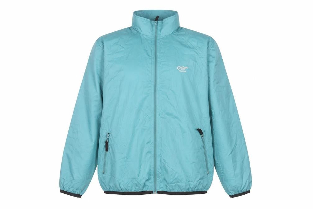 Unisex Adults UK Size L Cotton Traders Blue Windbreaker Coat