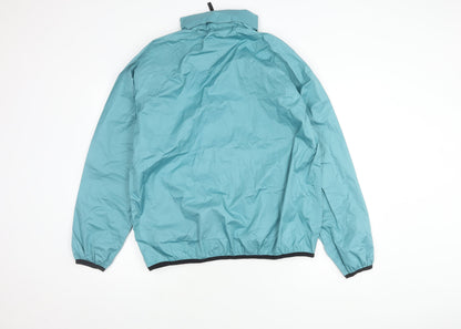 Unisex Adults UK Size L Cotton Traders Blue Windbreaker Coat