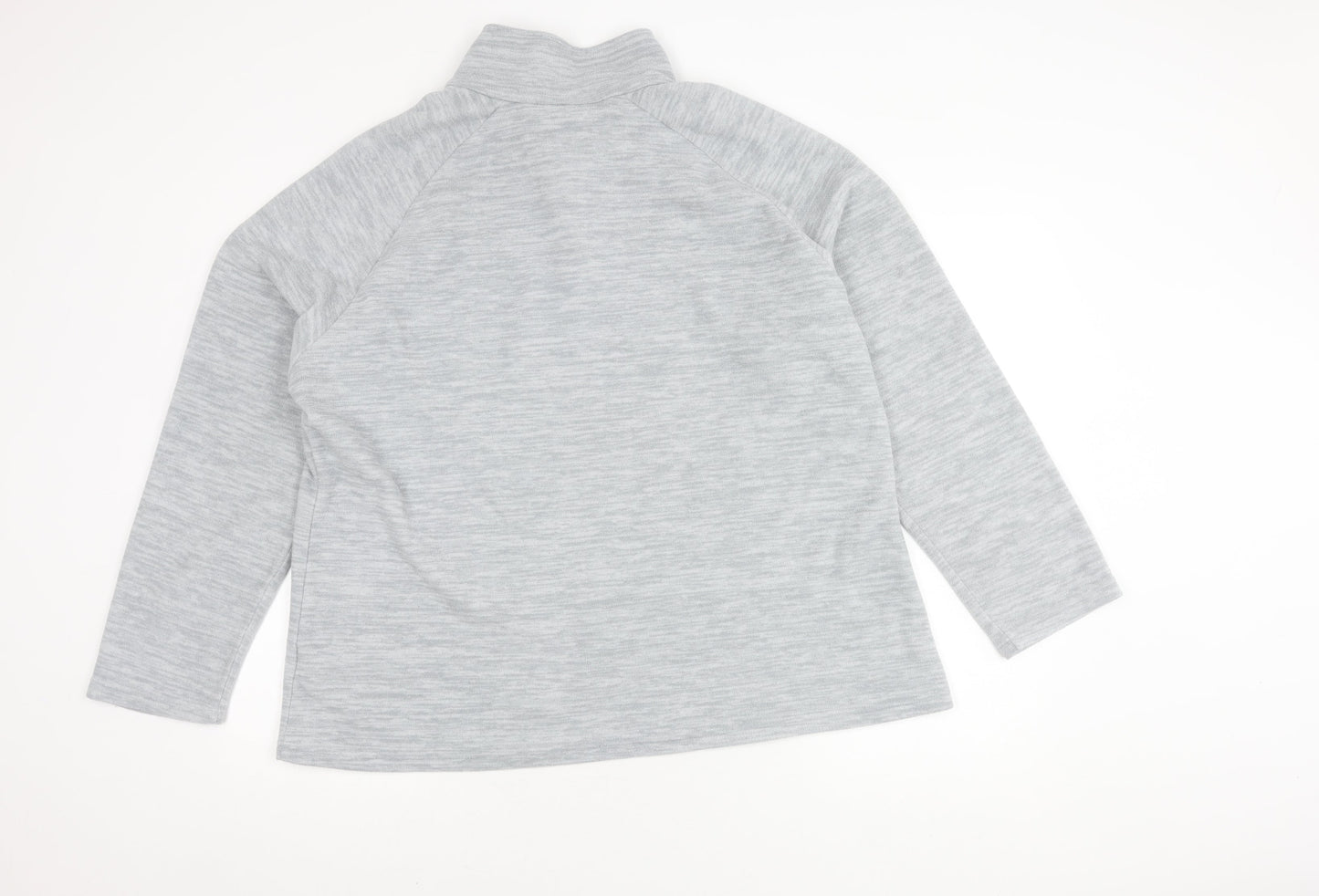 Unisex Adults UK Size  Mountain Warehouse Grey 1/2 Zip Sweatshirt
