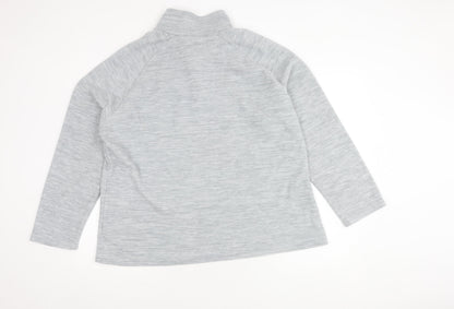 Unisex Adults UK Size  Mountain Warehouse Grey 1/2 Zip Sweatshirt