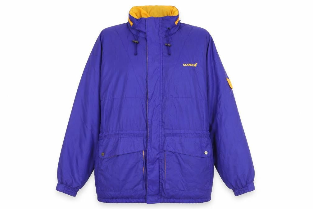 Unisex Adults UK Size M Scanda Purple Windbreaker Coat