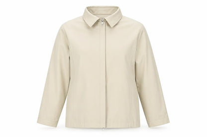 Bonmarché Women's Beige Basic Jacket, M, Collared, Casual