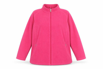 Womens UK Size 16 Bonmarché Pink Full Zip Sweatshirt