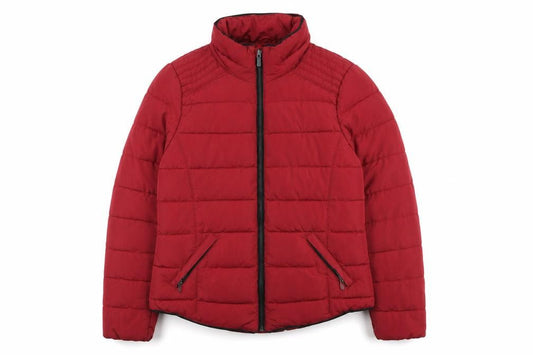 Mango Women's Red Puffer Jacket Medium Casual Style